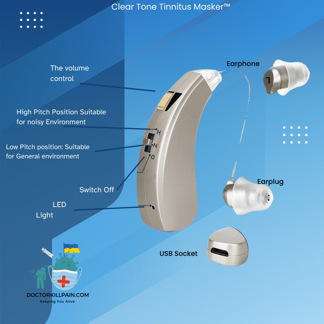 ClearTone Tinnitus Masker™ 8-Channel Digital BTE Hearing Aid - Image 5