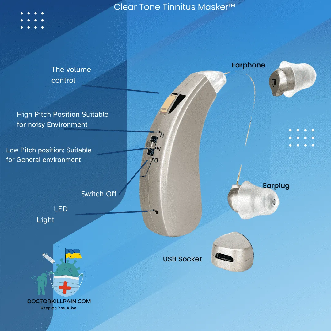 ClearTone Tinnitus Masker™ 8-Channel Digital BTE Hearing Aid - Image 5
