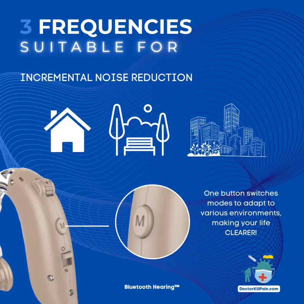 Bluetooth Hearing™️ 3 Frequencies Suitable For