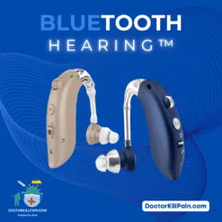 BluetoothHearing 360™ Long-Battery Rechargeable Bluetooth Hearing Aid with Background Noise Reduction